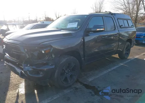 2020 Ram 1500 Big Horn Quad Cab 4X4 6'4 Box from USA, damaged, VIN 1C6SRFBT7LN251718